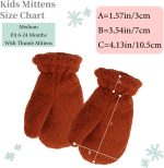 Zsedrut Baby Boys Winter Glove Warm Toddler Infant Girls Mittens Fleece Lined Gloves 1-7 Years - Image 5